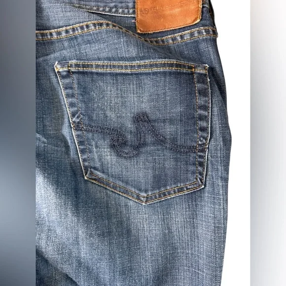 Adriano Goldschmied AG Protege Jeans Men 42 x 34 Straight Leg Stretch Denim Blue - Picture 6 of 12